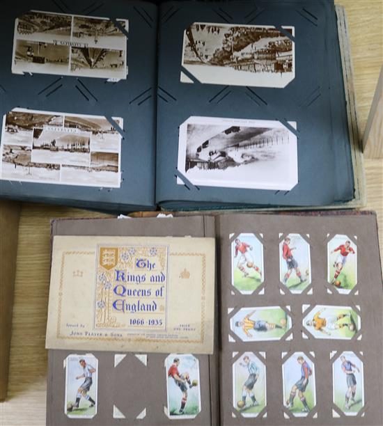 Assorted postcards and cigarette cards